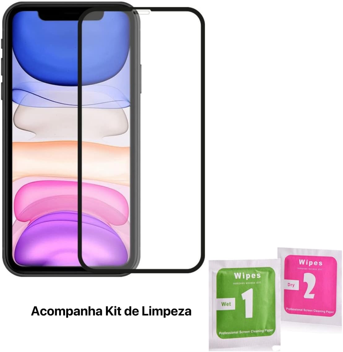 51zFPtpNFNL._AC_SL1200_ Película Vidro Temperada 9H iPhone 11 / XR - Image 1
