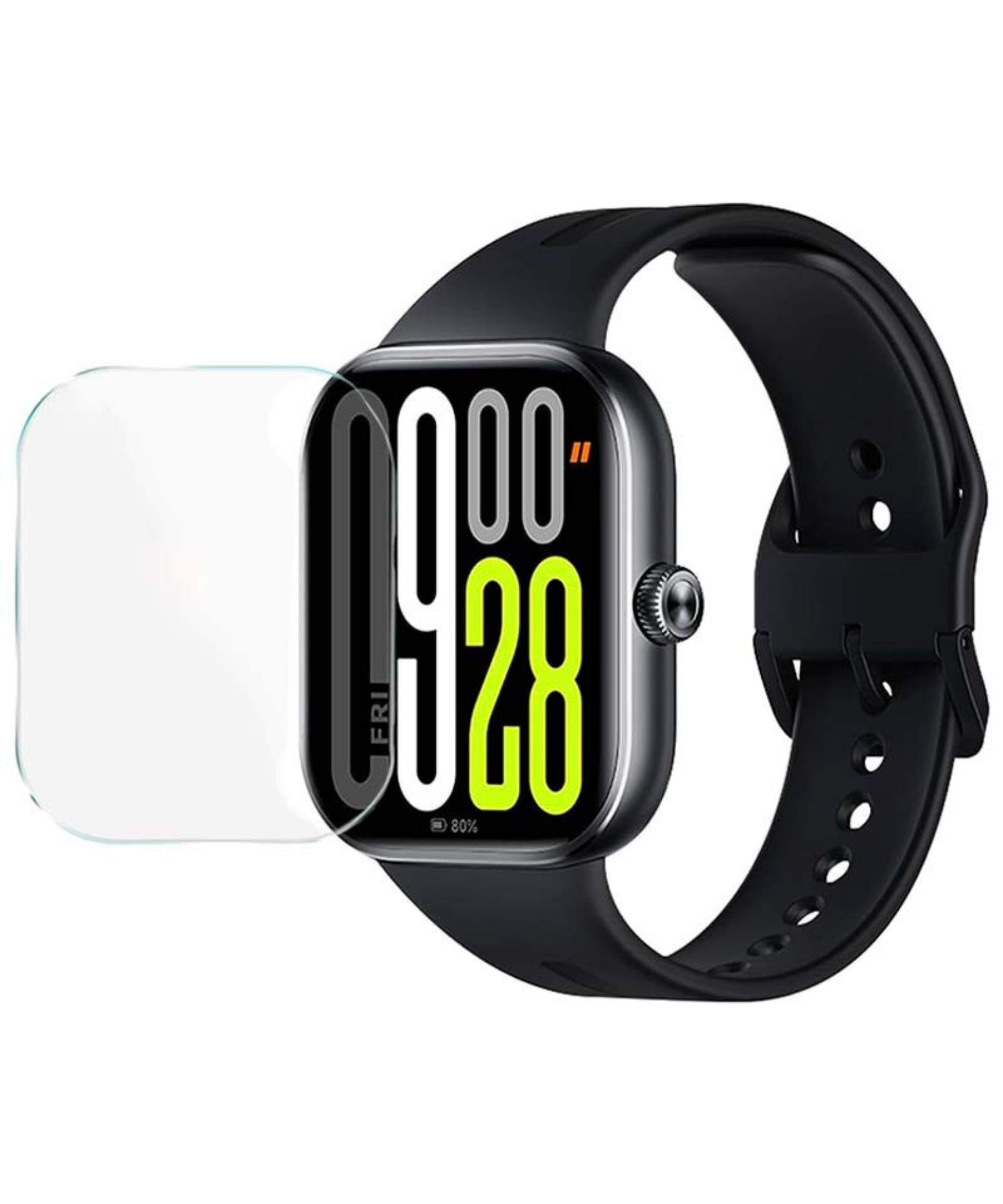 5555-11-1 Vidro Temperado Tech-Protect Glass Fit+ para Xiaomi Redmi Watch 5 – Clear - Image 1