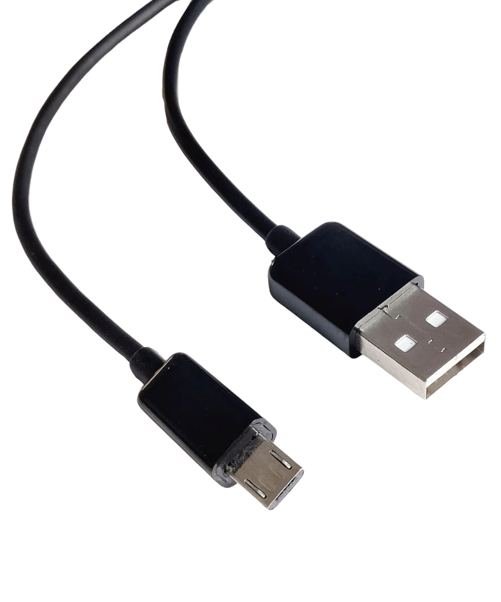 b-3 Cabo Micro USB Ponta Longa 8mm Preto - Image 1