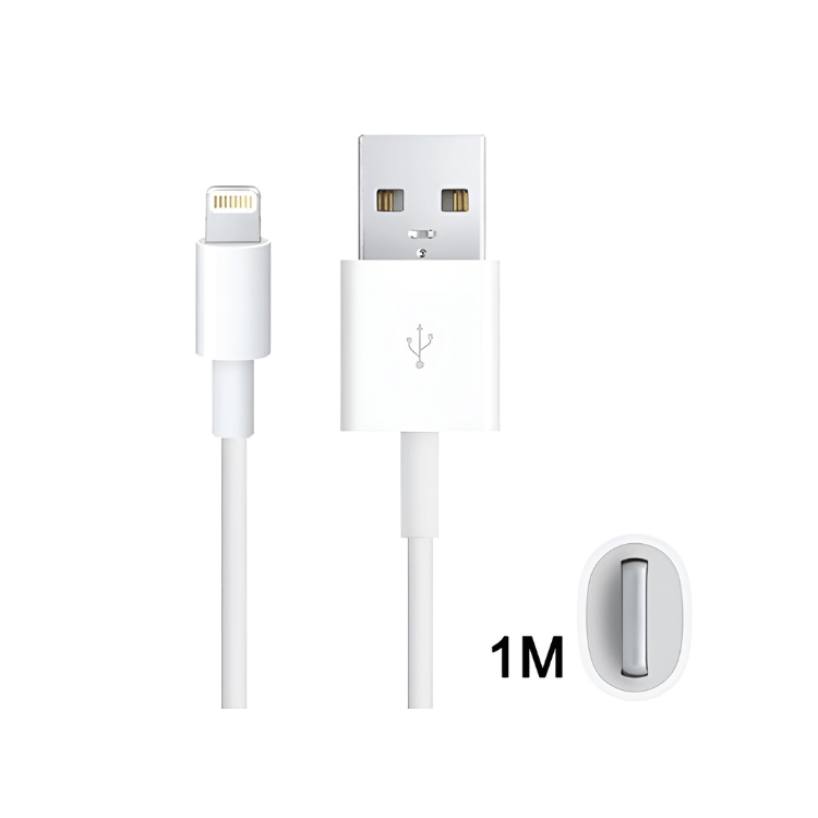 Cabo de dados para iPhone Lightning Branco 1 Metro - Image 2