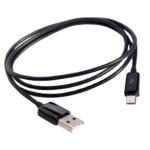Cabo Micro USB Ponta Longa 6mm Preto