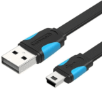 Cabo Vention VAS-A14-B050 USB 2.0 | Mini USB Macho | 50cm | Azul E Preto