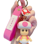 Chaveiro Toad Miniatura | Super Mario Bros Rosa