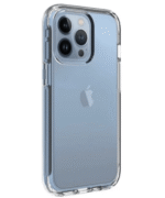 Capa Dupla Transparente de Silicone para iPhone 15 Pro Max frente/atrás