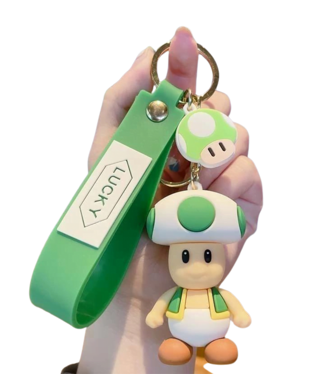 montra-17 Chaveiro Toad Miniatura | Super Mario Bros Verde - Image 1