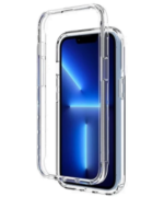 Capa Dupla Transparente de Silicone para iPhone 15 Pro Max frente/atrás - Image 2