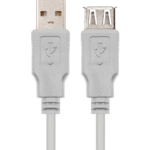 Cabo NanoCable USB 2.0 Tipo A/M-A/F 3.0m Bege