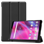 Capa PU com Suporte Triplo Preto Magunivers para Lenovo Tab M8 (3rd Gen)