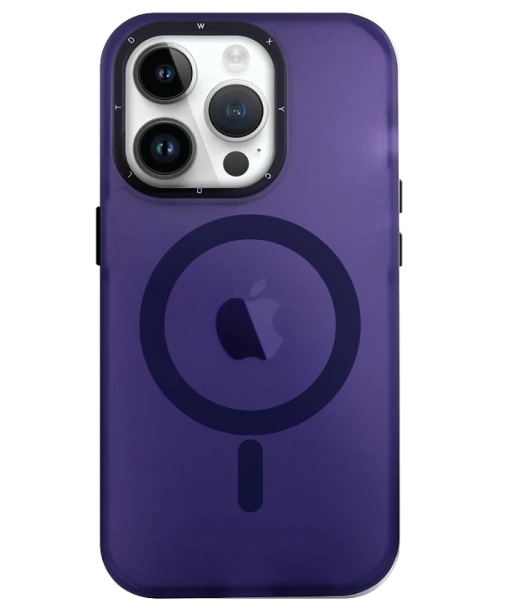 Capa Premium iPhone 15 Pro (2) Capa Premium iPhone 15 Pro MagSafe Roxa - Image 1