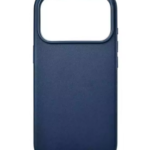 Capa Premium iPhone 17 Pro Max Couro Sintético MagSafe Azul