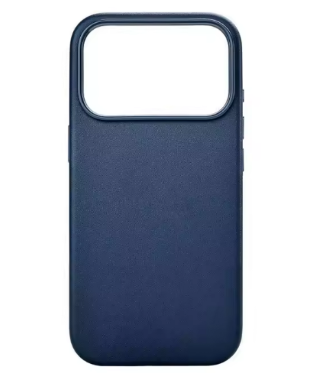Capa Premium iPhone 17 Pro Max (8) Capa Premium iPhone 17 Pro Max Couro Sintético MagSafe Azul - Image 1