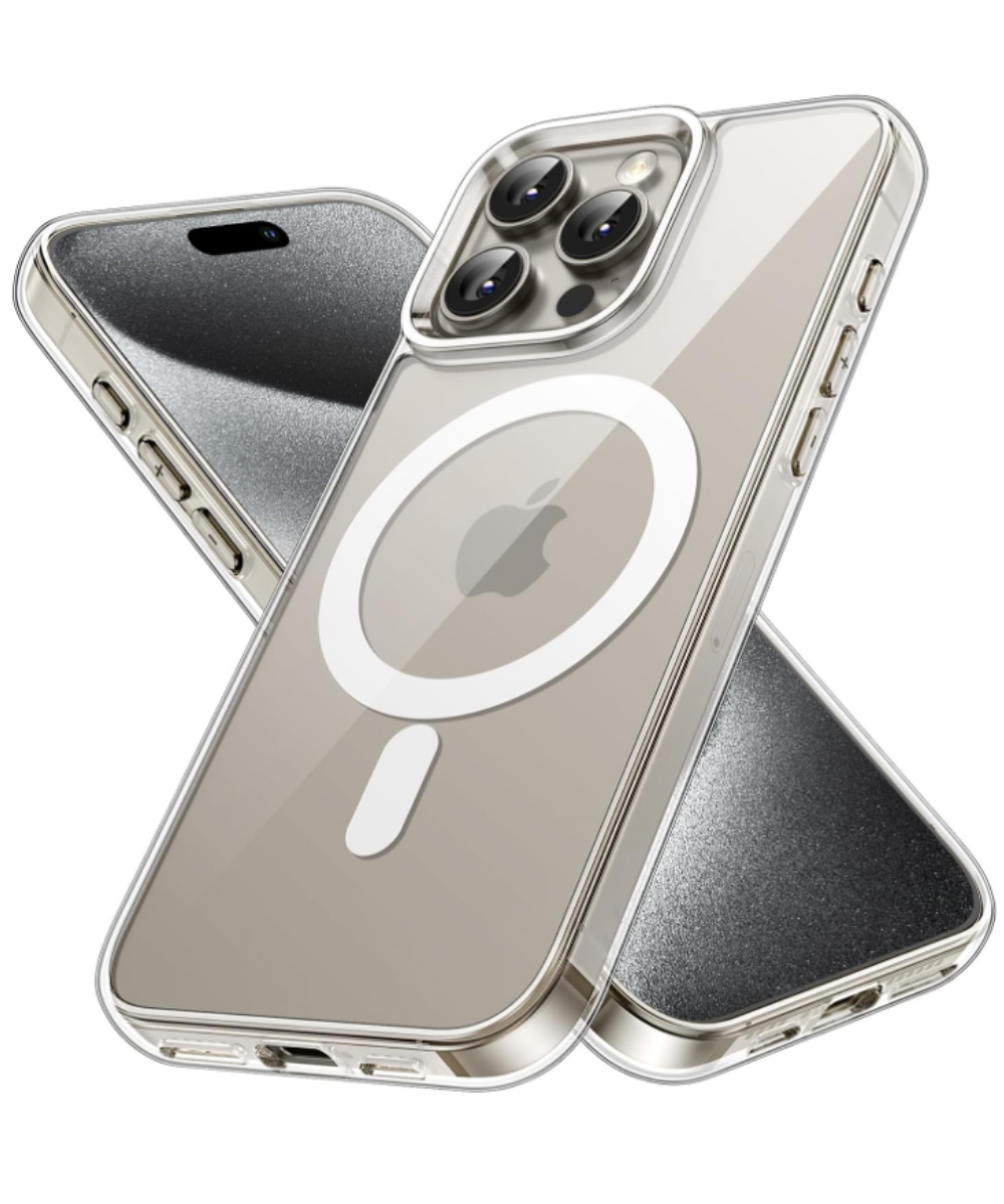 Capa iPhone 15 Pro Max MagSafe Transparente Capa iPhone 15 Pro Max MagSafe Transparente - Image 1