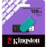 Kingston 128GB DataTraveler Exodia S USB 3.2 Gen 1 Preto/Turquesa