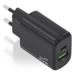 Carregador Aisens A110-0910 GaN 20W PD3.0 QC3.0 1xUSB-C 1xUSB-A Preto