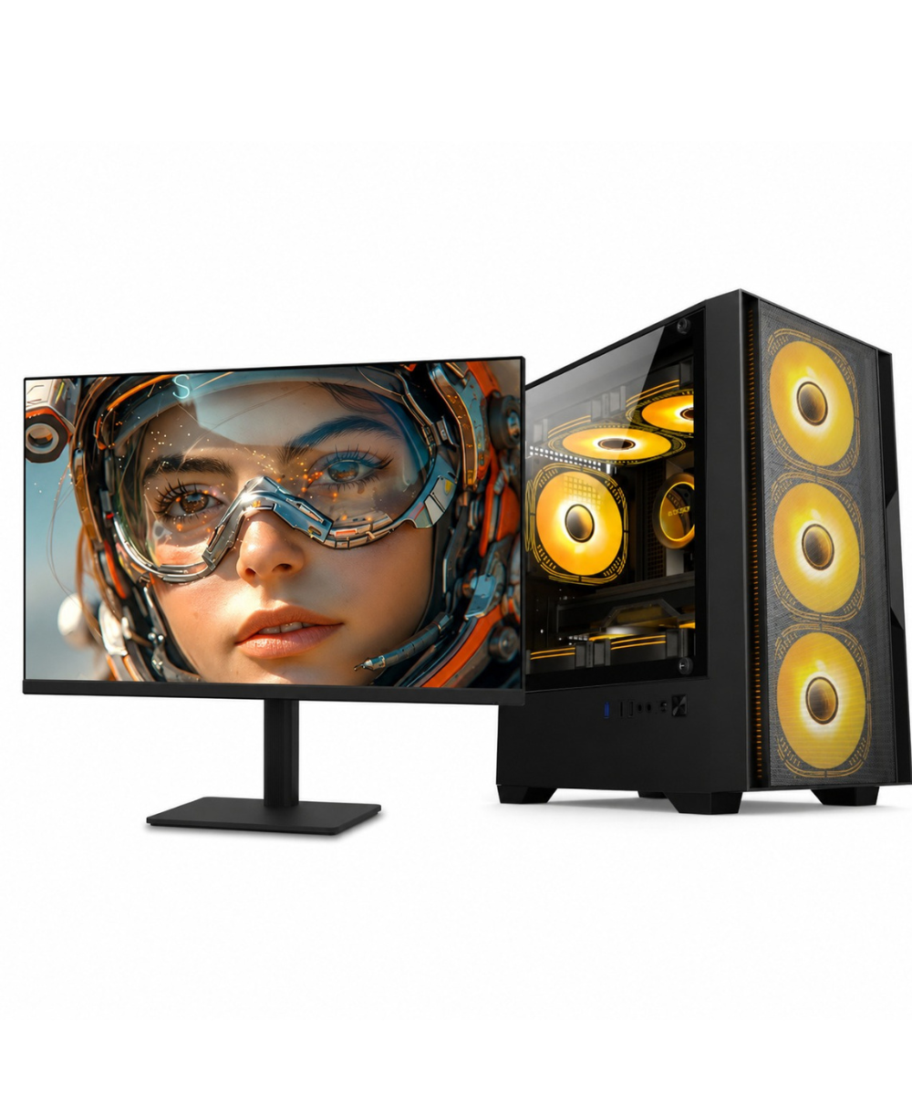 Pack PC Gaming Raptor 55R5V3 Pack PC Gaming Raptor 55R5V3 Ryzen 5 4500 16GB 512GB RTX 5050 + Monitor 180Hz - Image 1