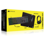 Bundle Corsair 4-in-1 Gaming Teclado K55 Core RGB (PT) + Rato Harpoon RGB Pro 12000DPI + Headset HS35 Surround v2 + Tapete de Rato M