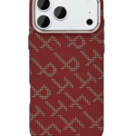 Capa Rixus Alpine Ultra-Slim com MagSafe iPhone 17 Pro Max Vermelho Cereja
