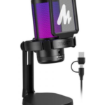 Maono DGM20 Microfone Gaming USB RGB com Noise Cancelling – Preto