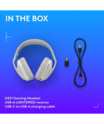 Logitech G321 LIGHTSPEED Wireless Gaming Headset Branco - Image 2
