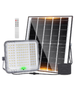 Aigostar Projetor LED Solar Exterior 200W 2000lm 15000mAh IP65 com Comando — 3 Tonalidades de Luz