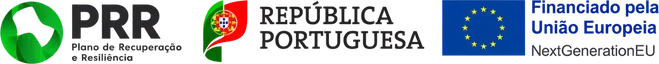 PRR – Plano de Recuperação e Resiliência · República Portuguesa · Financiado pela União Europeia – NextGenerationEU